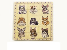 Двухслойный пазл - сортер "Cat show. Забавные котики", 36 деталей Нескучные игры