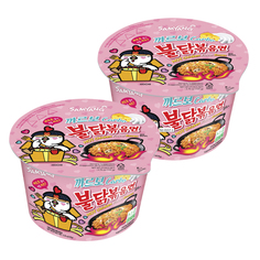 Лапша б/п Hot Chicken острая курица в соусе карбонара Samyang чашка 105 г х 2 шт