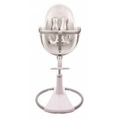 Стульчик для кормления Bloom + вставка Fresco chrome white/серебро