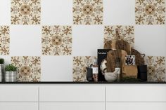 Наклейка на кухонный фартук PAINTINGSTOCK Плитка с орнаментом "Голландия" 12 шт.10х10 см