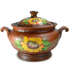 Супница Огромная (подсолнух) 4,5л. 33/33/23 59-822 Солнечногорская керамика