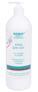 Крем от трещин и ссадин для ног Domix Green Professional с коллоидным серебром 1000 мл