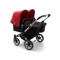 Bugaboo donkey3 коляска 2 в 1 для двойни twin alu/black/red