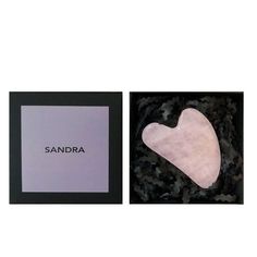 Скребок гуаша SANDRA Кварц в подарочной упаковке