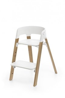Стул-трансформер Stokke Steps White, Oak Natural 349704