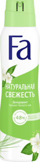 Аэрозоль дезодорант FA Природная Свежесть Белый чай