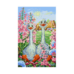 Канва с рисунком Матренин посад Красные лапки 33*45 см (37*49 см) 1891