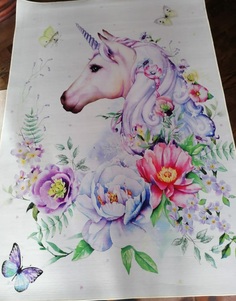 Ковер в детскую Единорог, 140*200 см No Brand