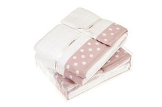 Полотенце LUXBERRY PRETTY DOTS белое/розовое 70х140