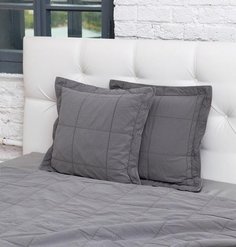 Наволочка декоративная LUXBERRY SOHO серая 47х47