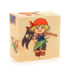 Кубики-пазл "Пираты", 4 элемента АНДАНТЕ