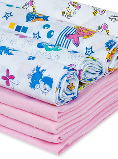 Набор пеленок для новорожденного "В роддом", 8 штук (розовый) Чудо Чадо