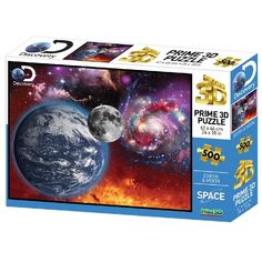 Пазл Super 3D "Космический пейзаж", 500 деталей
