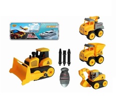 Строительная машинка - конструктор Yako Toys M0496 желтый