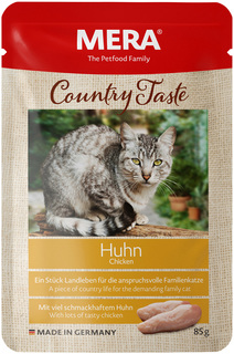 Влажный корм для кошек MERA Country Taste беззерновой, курица, 12шт, 85г