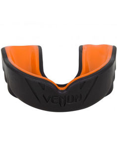 Капа боксерская с футляром Venum Challenger Black/Orange