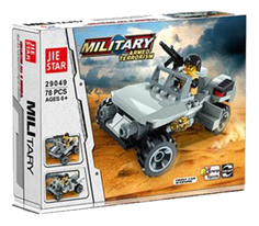 Конструктор 3-в-1 Военный джип 78 деталей Shenzhen Toys Г78490