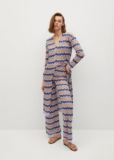Брюки из ажурного трикотажа - Kwait Mango