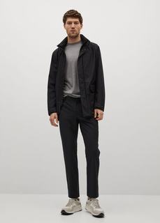 Брюки slim fit из технологичной ткани - Fred Mango