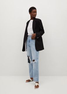 Структурированный струящийся пиджак - Holborn Mango