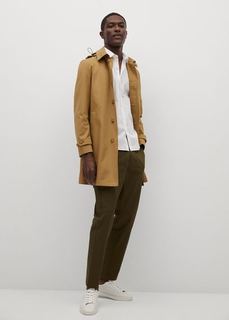 Хлопковая рубашка regular-fit с короткими рукавами - Third Mango