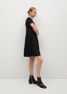 Платье с воланом внизу - Sharona1-h Mango