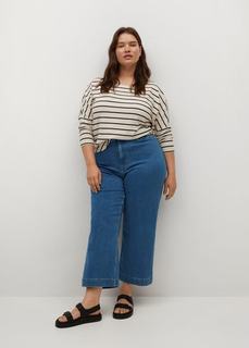 Джинсы-кюлоты с завышенной талией - Iris Mango