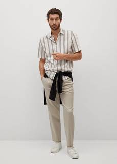 Струящаяся рубашка regular-fit в полоску - Ferru Mango