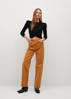 Укороченная футболка в рубчик - Joanne Mango