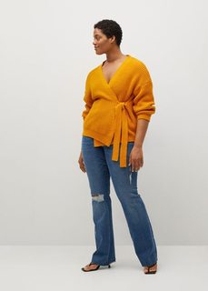 Кардиган с асимметричной застежкой - Mia Mango