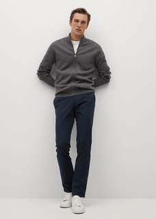 Брюки-чинос slim fit из саржи - Barna Mango