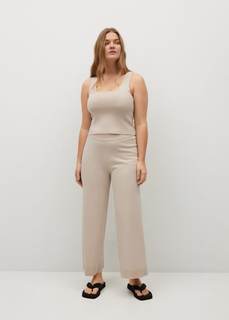 Укороченные брюки из трикотажа - Cuca-i Mango