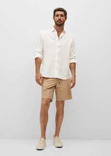 Струящаяся рубашка slim-fit изо льна - Forment Mango