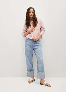 Твидовый кардиган с карманами - Upper Mango
