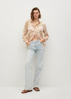 Рубашка с принтованными цепочками - Greece Mango