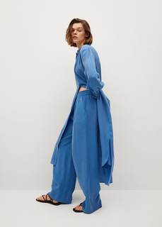 Брюки из модала с эластичным поясом - Florence Mango