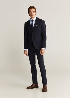 Рубашка Tailored slim-fit из хлопка стрейч - Turbine Mango