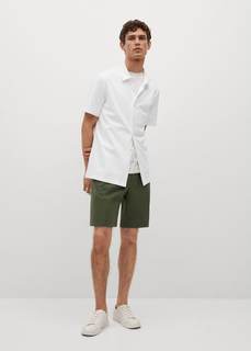 Технологичная рубашка regular-fit из хлопка - Bonheur Mango