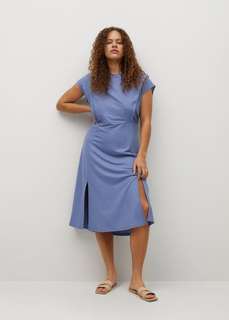 Струящееся платье с разрезами - Blue Mango