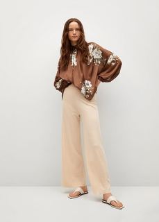 Блузка с цветочным принтом - Brown-a Mango