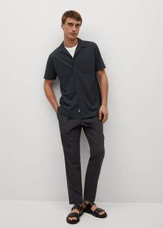Рубашка regular-fit с воротником боулинг - Bow Mango