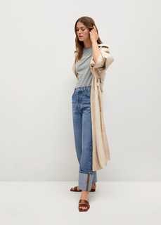 Футболка из переработанной ткани с надписью - Pstbla Mango