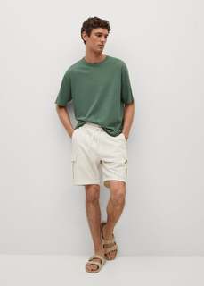 Хлопковая футболка relaxed fit - Swim Mango