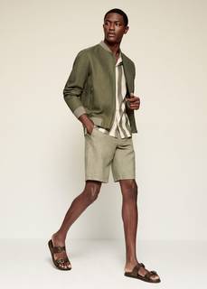 Бомбер 100% лен - Javier-i Mango