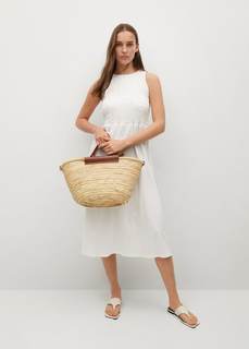 Миди-платье со сборками - Sandi Mango