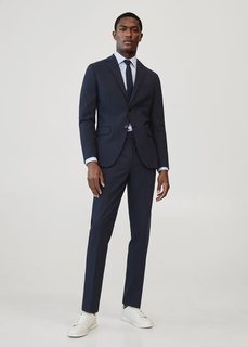 Костюмный пиджак slim fit из шерсти - Travel Mango