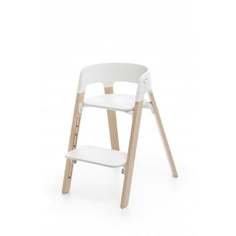 Стульчик Stokke Steps White Natural, натуральный