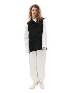 Black rayon vest Y`s