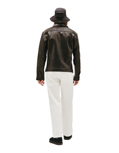 Кожаная рубашка-куртка Yohji Yamamoto