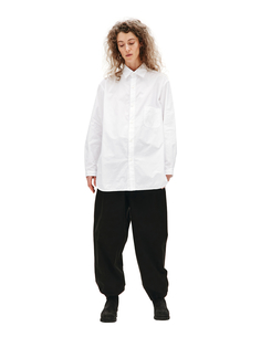 Белая хлопковая рубашка Yohji Yamamoto